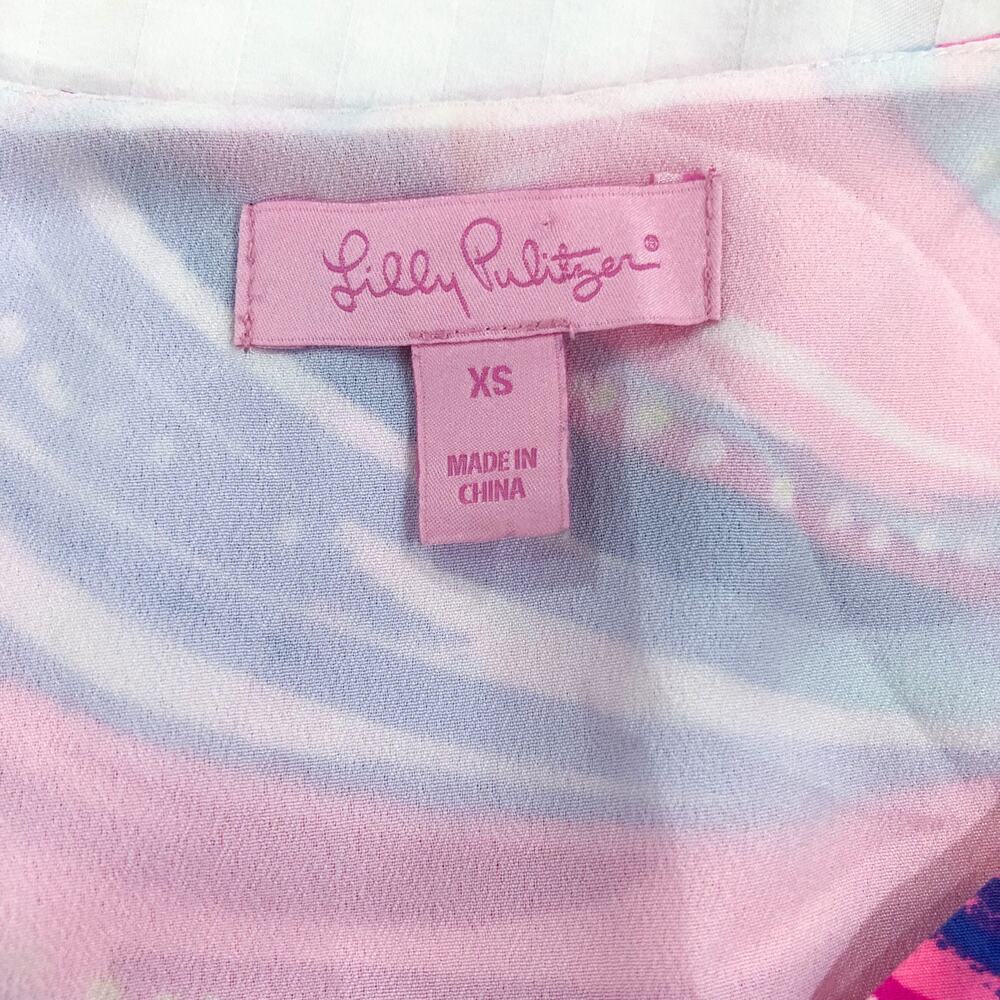 Lilly Pulitzer Jackie 100% Silk Shift Dress Oh My Guava - Picture 7 of 11